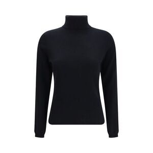 Allude Black Cashmere Women's Turtleneck